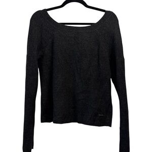 Abercrombie & Fitch Black  Sweater with Bow Tie on Back Size XS